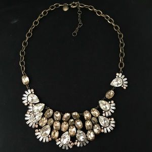 J. Crew Crystal Fan Necklace
